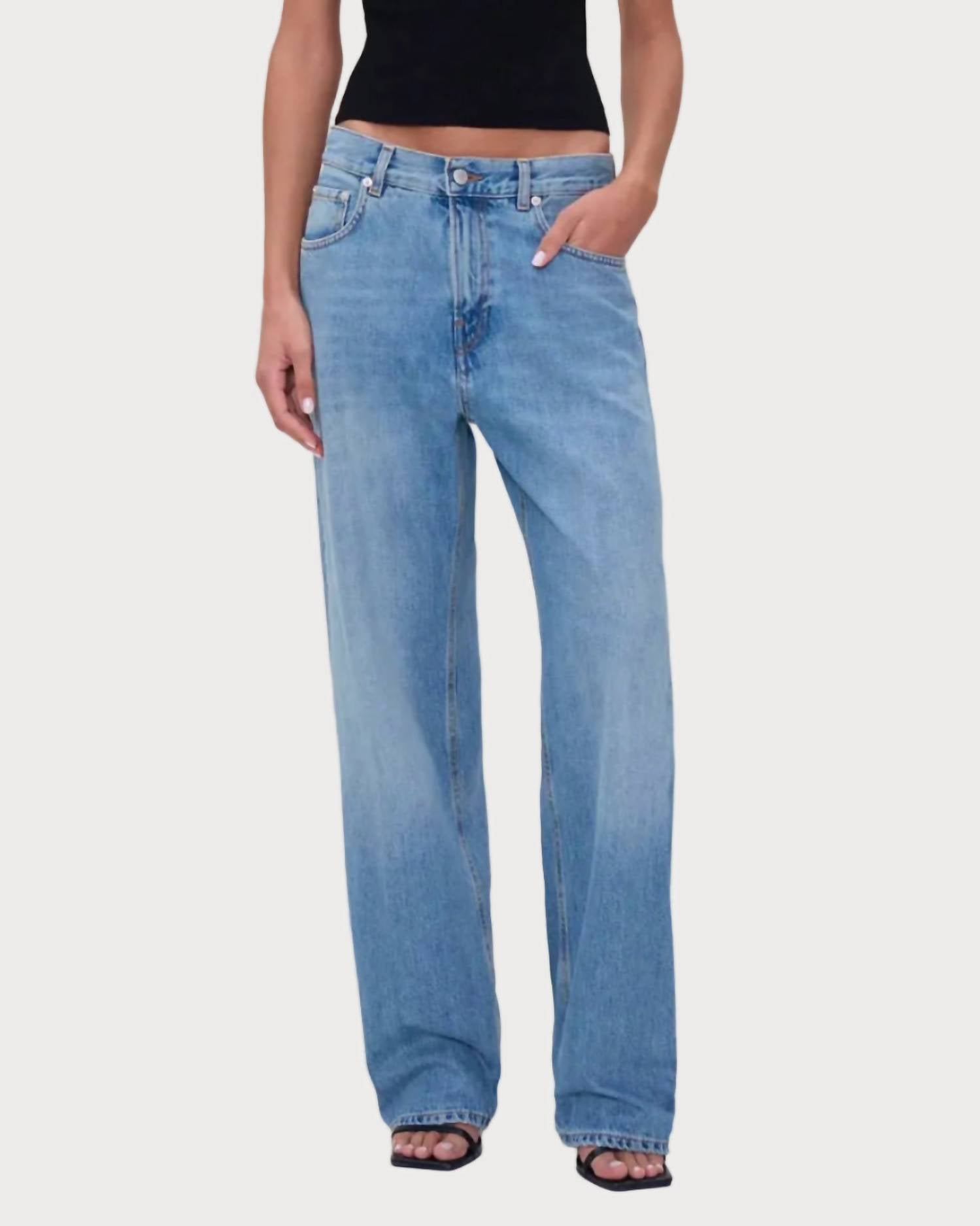 Haikure Bonnie Straight Leg Jean in real blue - women's jeans