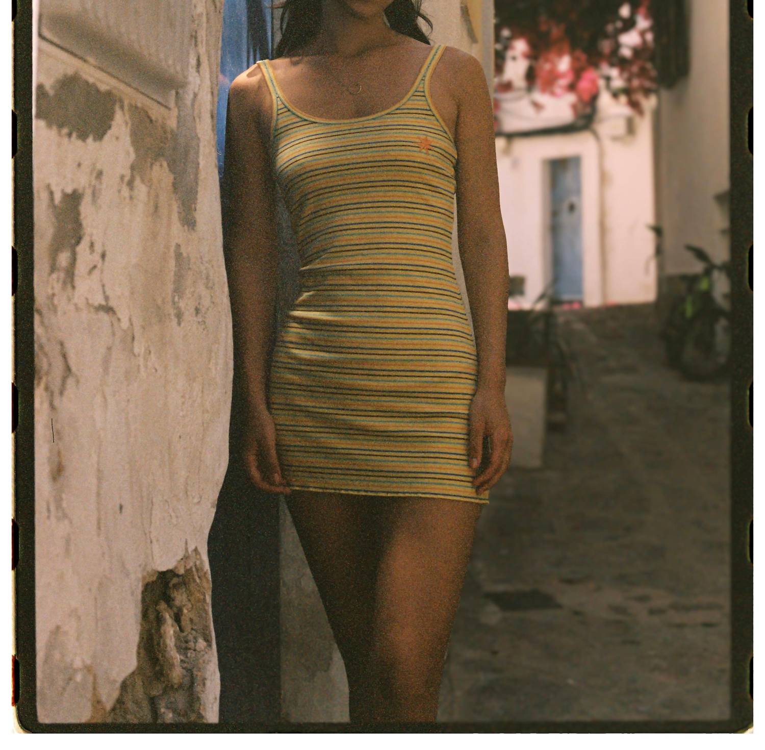 Ciao Ciao Vacation Stripe Mini Dress in lemon - women's dress