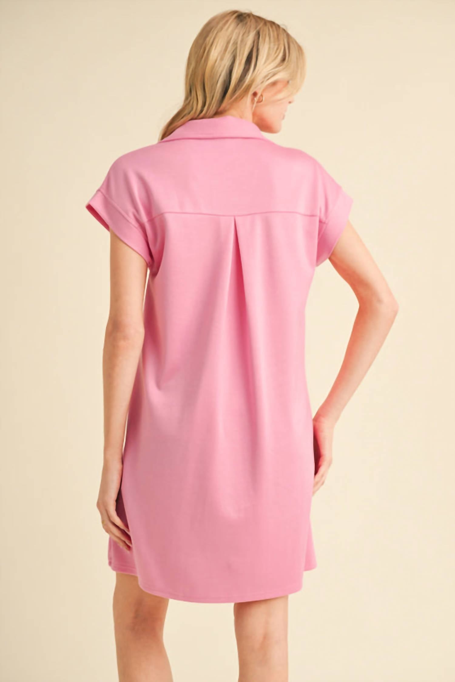 Jodifl - Celeste Collared Scuba Mini Dress