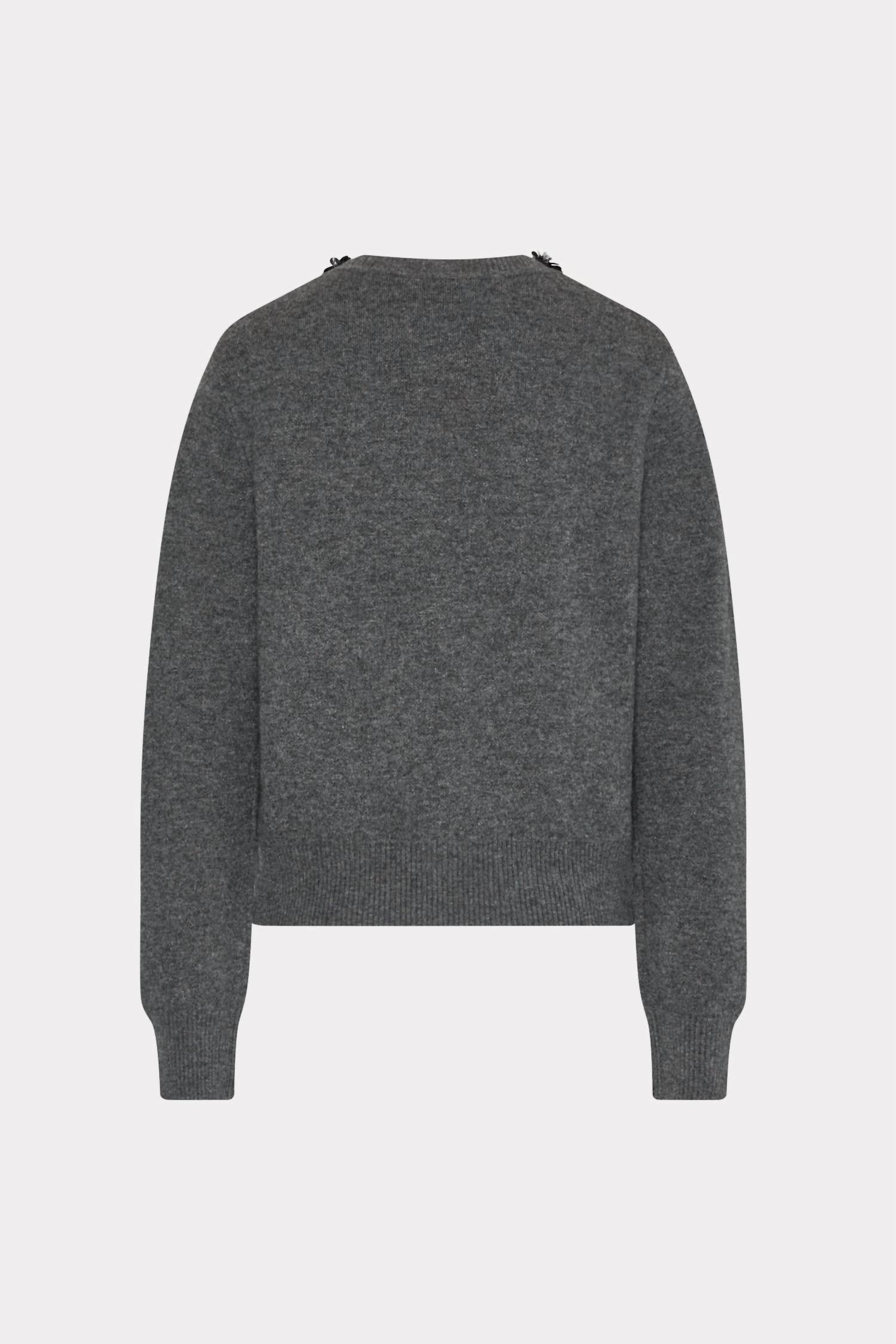 Milly - Embellished Crewneck Sweater