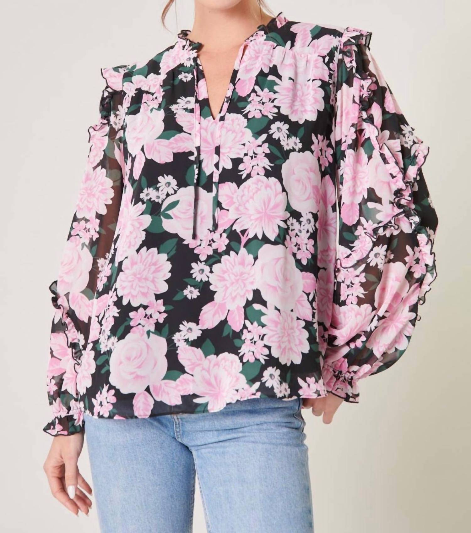 Sugarlips - Angelica Raj Ruffle Blouse
