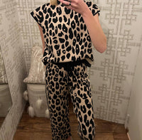 Entro - Women's Cheetah Sweater Pants
