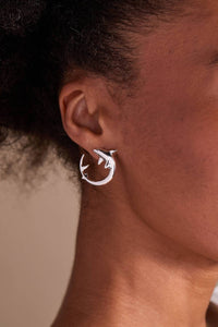 Alex & Ani - Women's Shark Hoop Earring