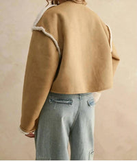 Miou Muse - Women's Sherpa & Suede Reversible Jacket