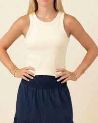 Karlie - Solid Ribbed Tank