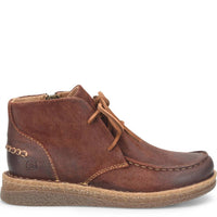 Born Women's Analia Moc-toe Ankle Boot in burgandy - women's shoe - detail view