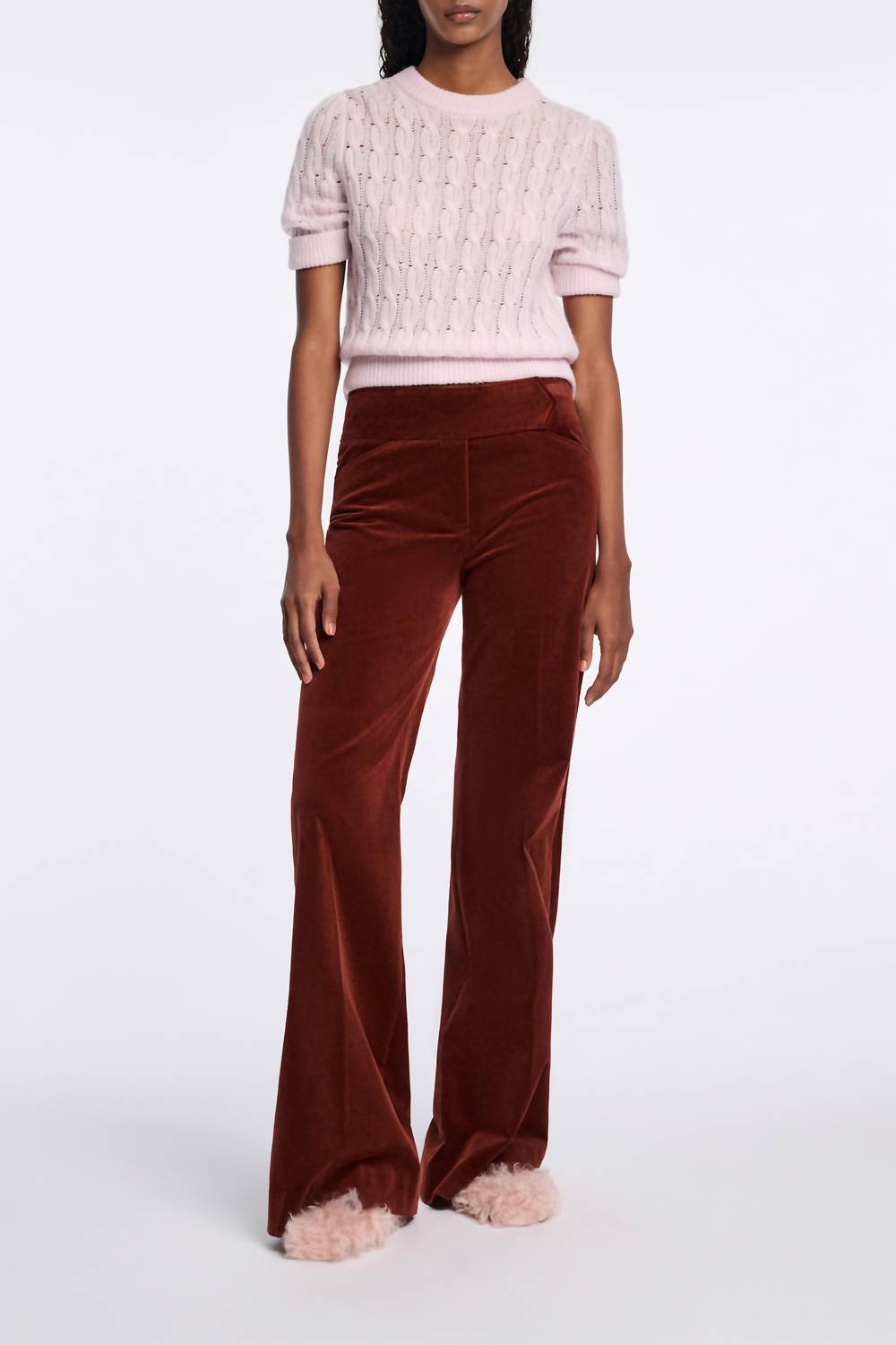 DOROTHEE SCHUMACHER Sheer Softness Pullover Sweater in light rose - women's sweater - view 4