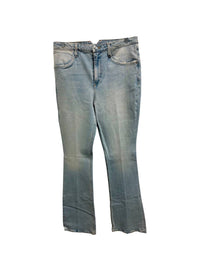 SPRWMN Pre-loved Women's Micro Flare Jeans in light blue - women's jeans