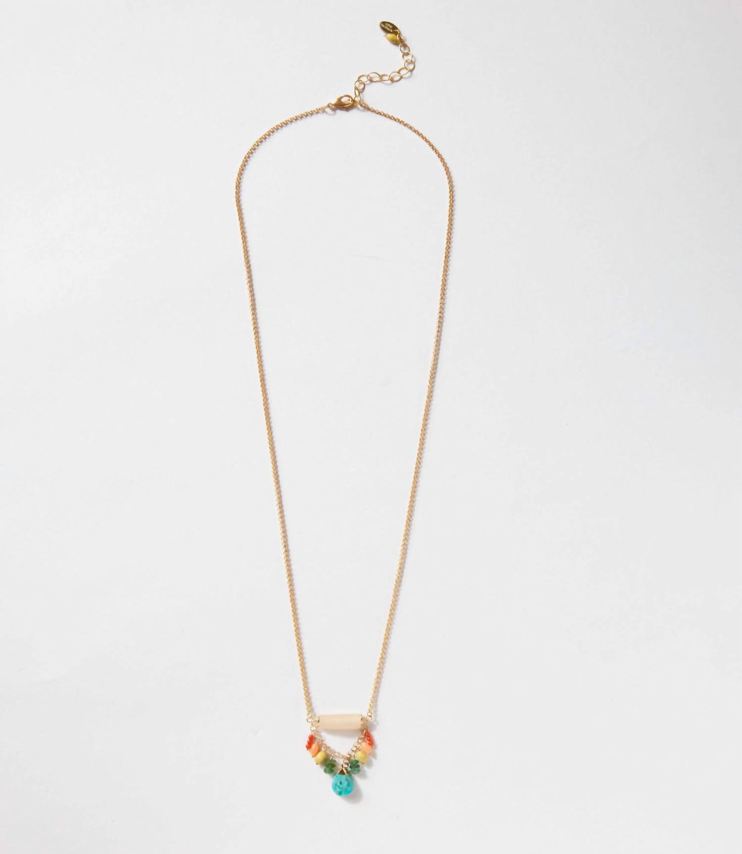 Anne Vaughan - Women's Charm Cluster Necklace