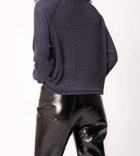 MORE LOVE MARLED RIB TURTLENECK TOP