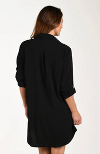 Maxine Of Hollywood - Woven Covers Button Down Tunic