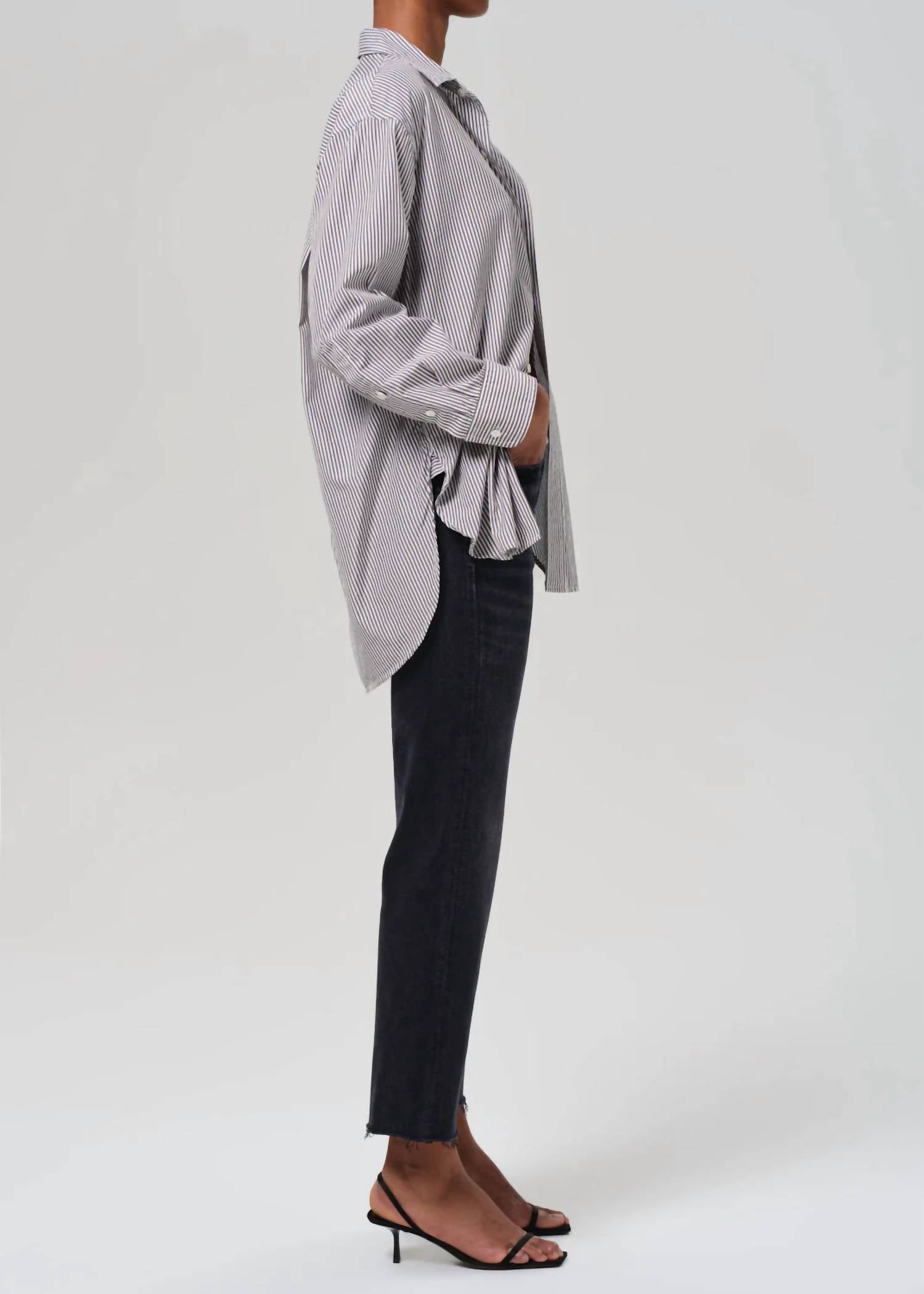Citizens of Humanity Palma Straight Raw Hem Jean in medallion - women's jeans - alternate view