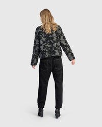 ALEMBIKA Vesper Cozy Moto Jacket in shadow - women's jacket - view 5