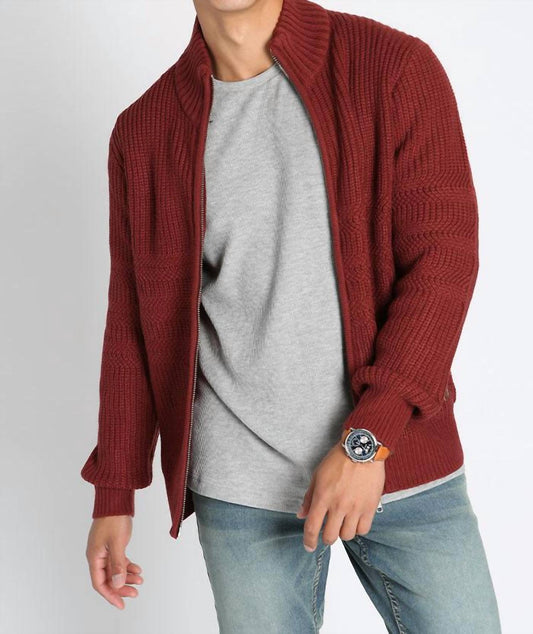 Jachs New York - Full Zip Mockneck Sweater