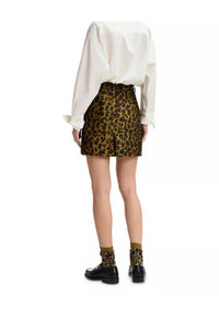 Essentiel Antwerp - Leopard Jacquard Mini Skirt