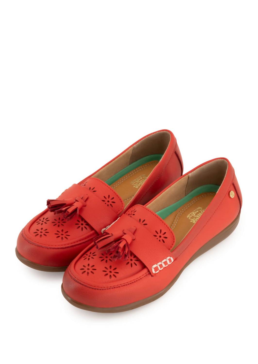 Andrea Women's Tassel Detail Loafer in red - women's flats - view 4