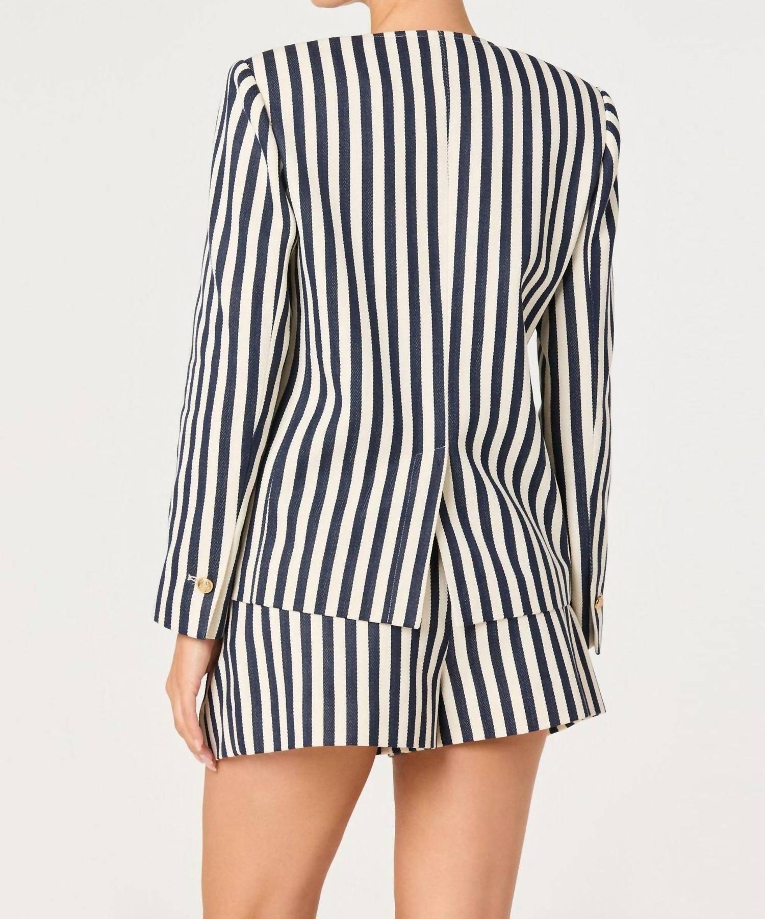 Astr - Danae Striped Blazer