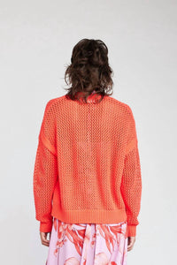 Self Contrast - Maggie Fishnet Cardigan