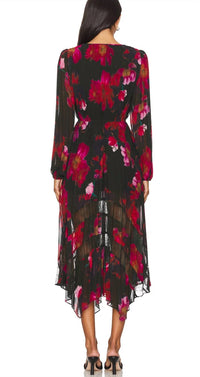 Steve Madden - Ari Dress Pleated Chiffon Midi Dress
