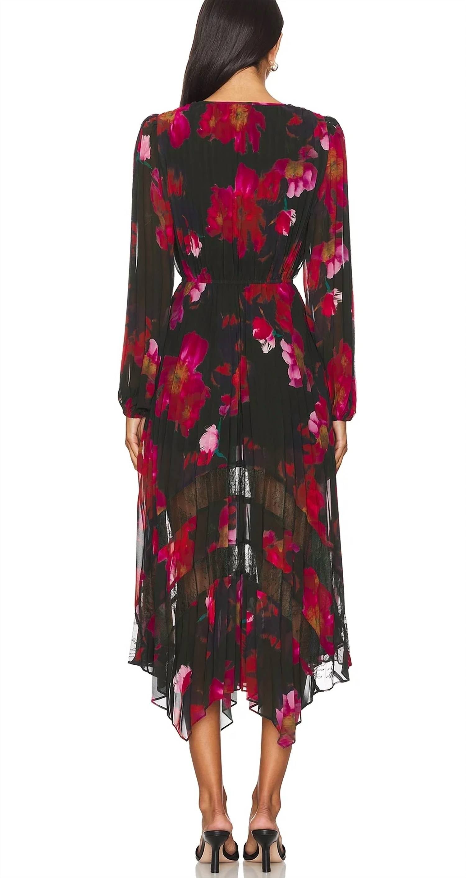 Steve Madden - Ari Dress Pleated Chiffon Midi Dress