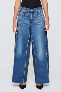 Moussy - Tahiti Two-tone Wide Leg Pants
