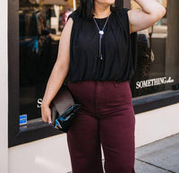 Steve Madden - Pleated Mesh Top - Plus