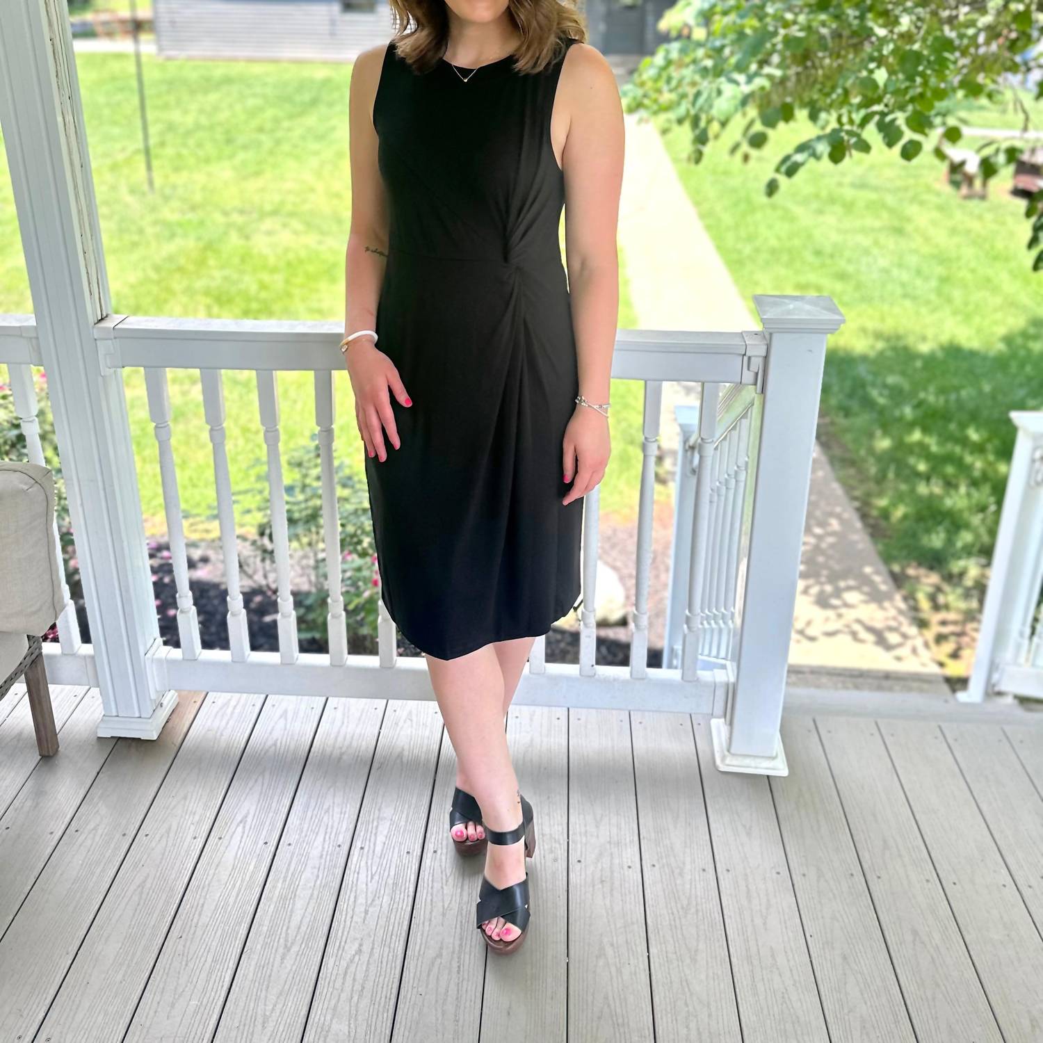 Doe And Rae - Richmond Front Twist Midi Dress