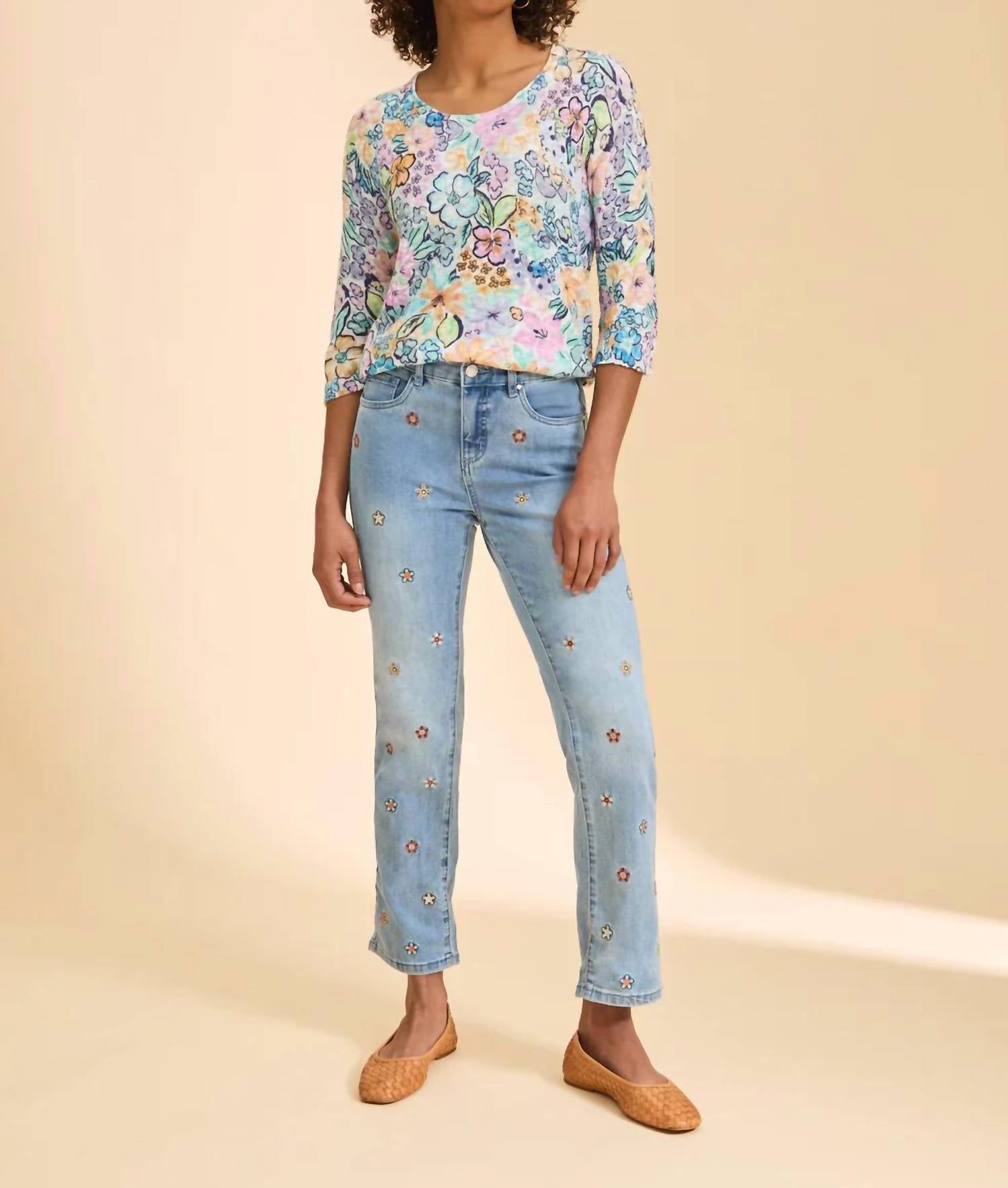 Fdj - Ambush Floral Scoop Print Sweater