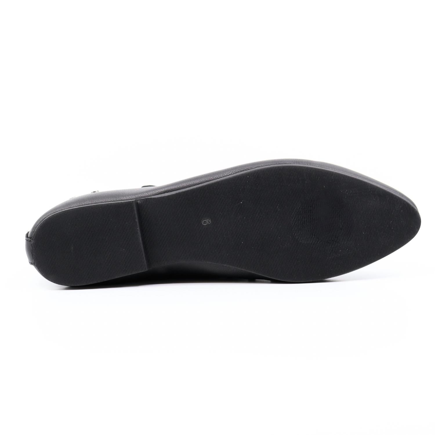INTENTIONALLY BLANK Women's Peak Leather Ballet Flats in black - women's flats - alternate view