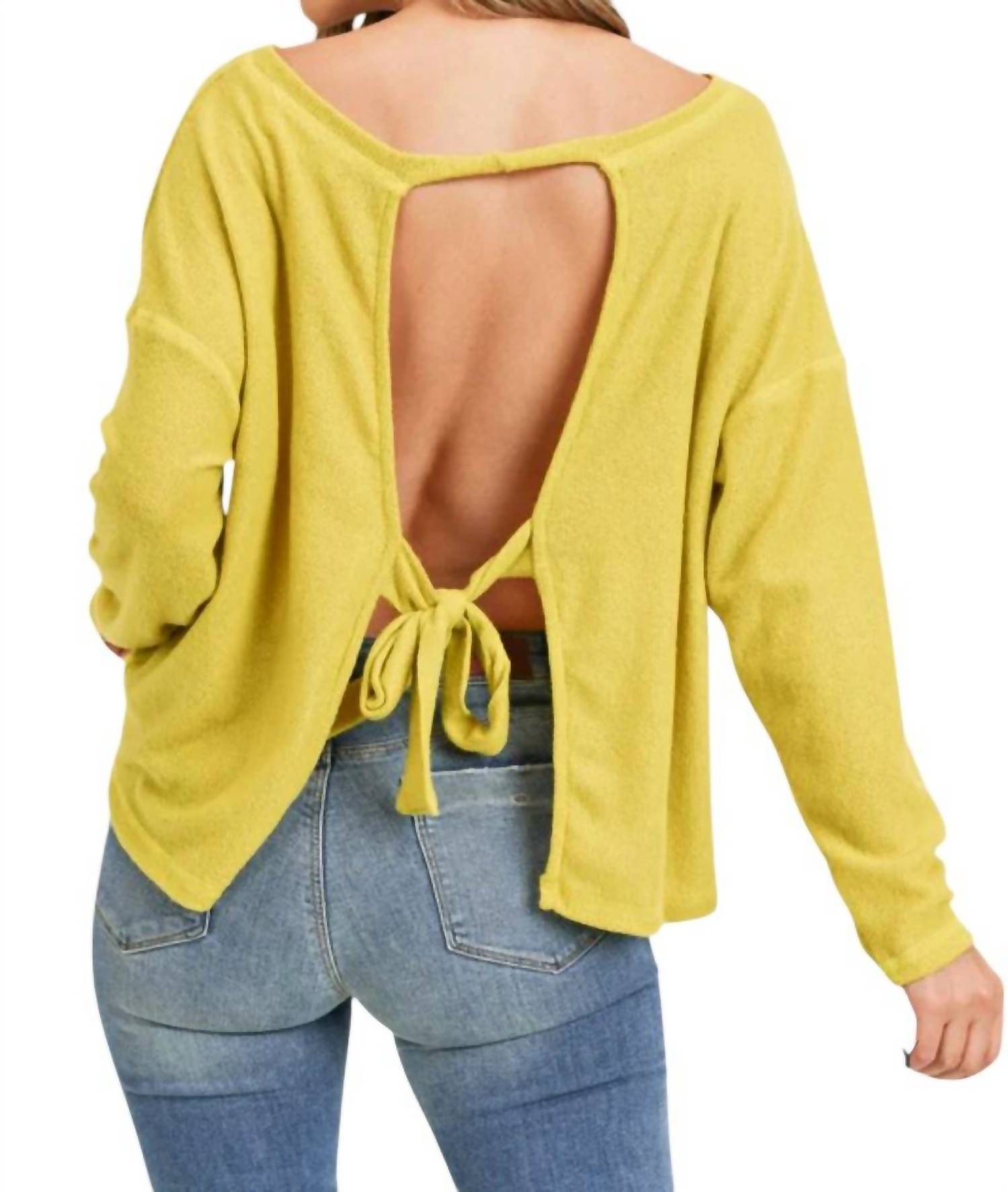Painted Threads - Alexia Pullover Open-Back Sweater