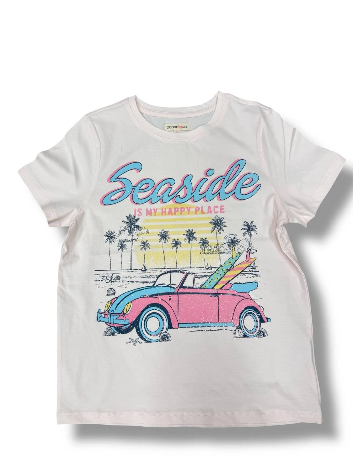 Paper Flower - Girl's Seaside Graphic Tee