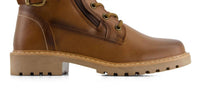Andrea - Women's Side Zipper Lace Up Boots