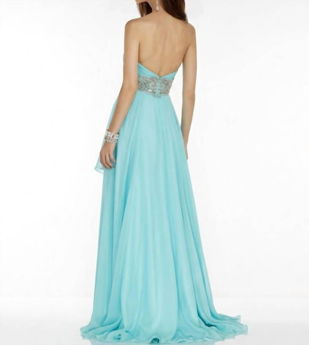 Alyce Paris - Strapless Chiffon Prom Dress
