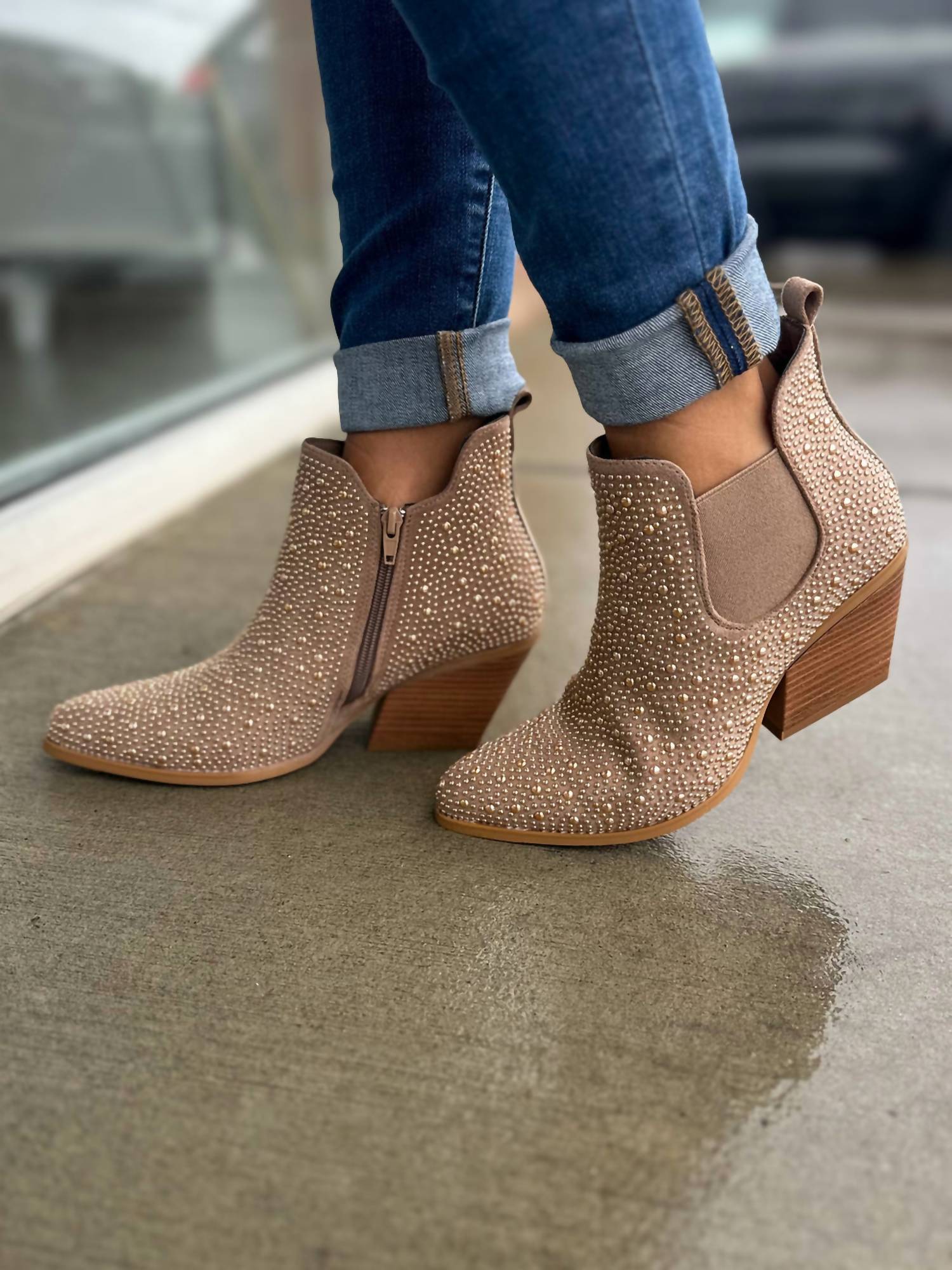 Olem - Women's Dusty Embellished Bootie