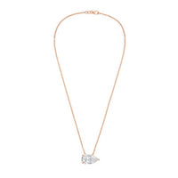 Diana M Jewels - Women's Pear Shape East West Diamond Pendant (3.00 Ct)