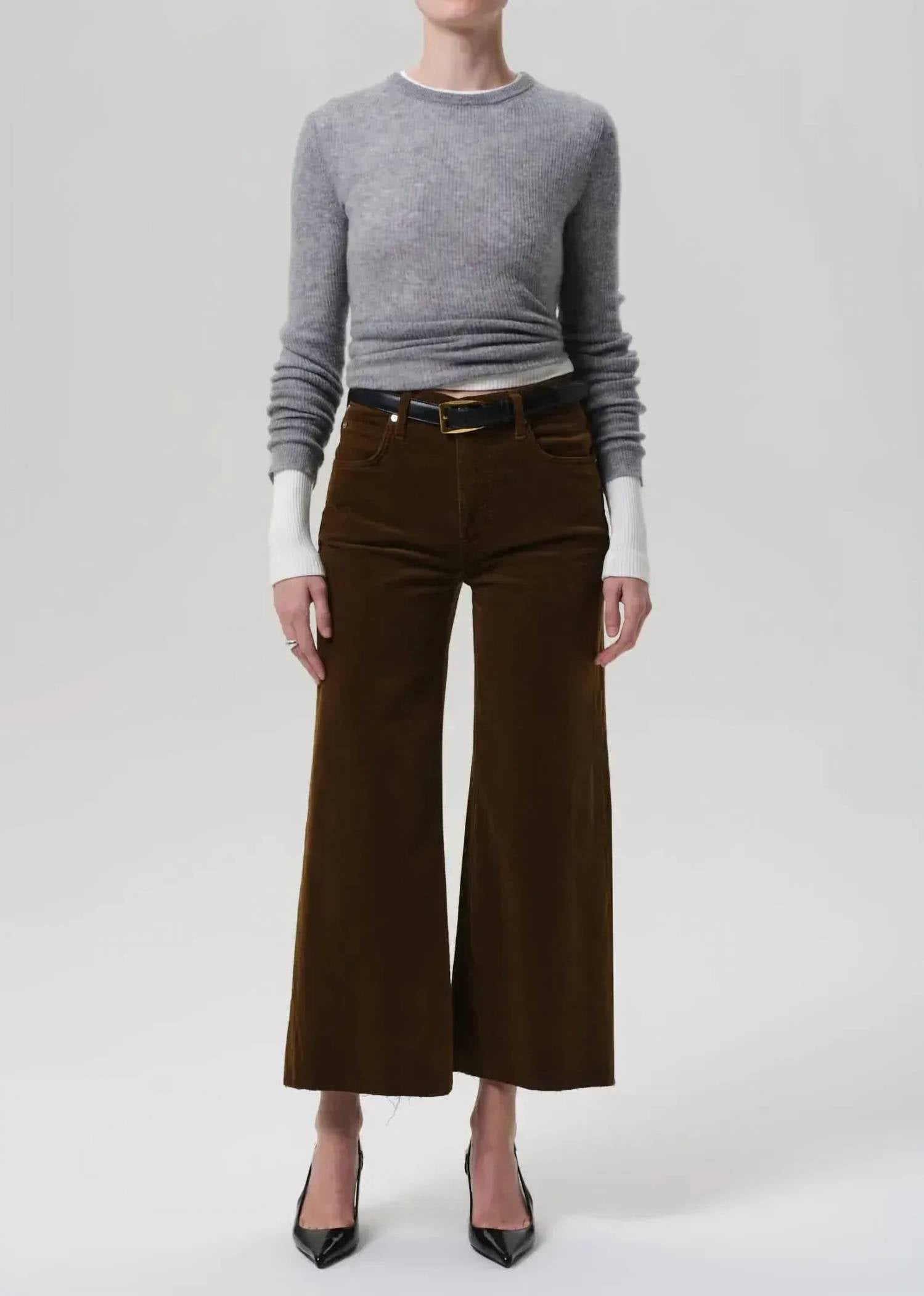 Citizens Of Humanity - Corduroy Lyra Wide Leg Crop Pant