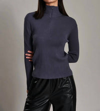 Line - Jess 1/4 Zip Turtleneck Top