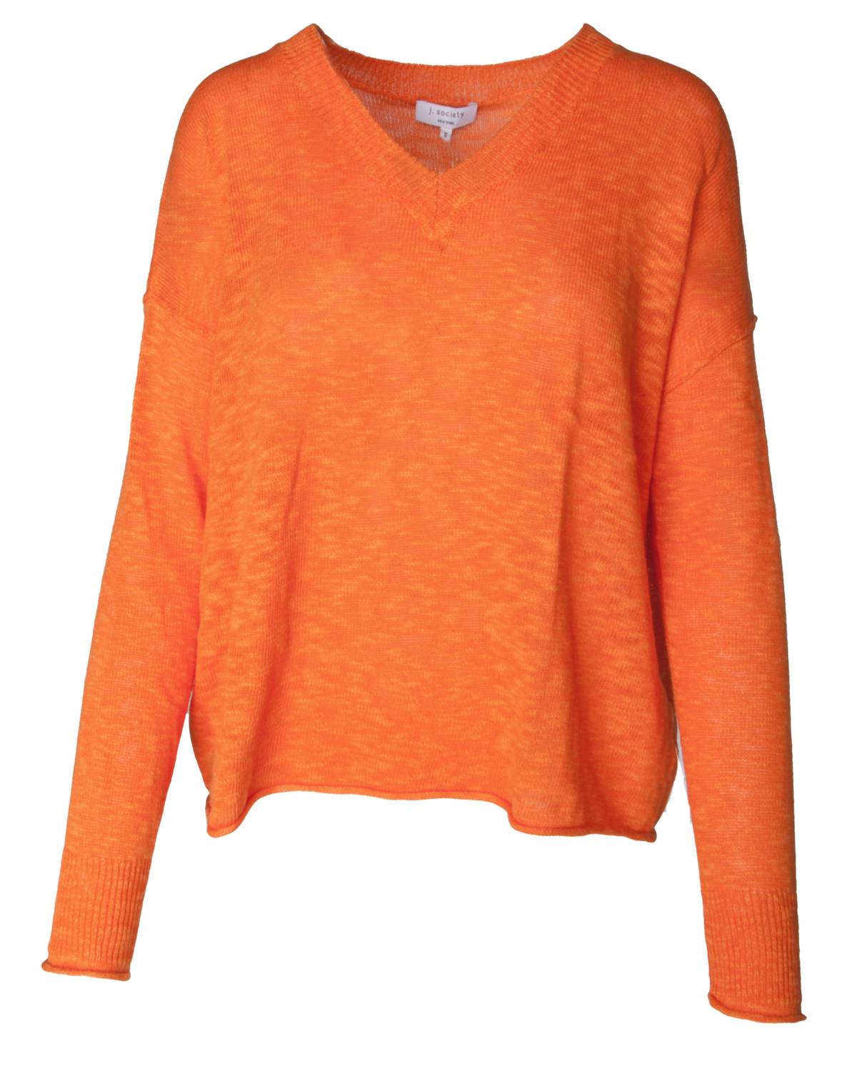 J. Society - Women's Slub V Neck Sweater