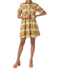 Uncle Frank - Tulips Swing Shirt Dress