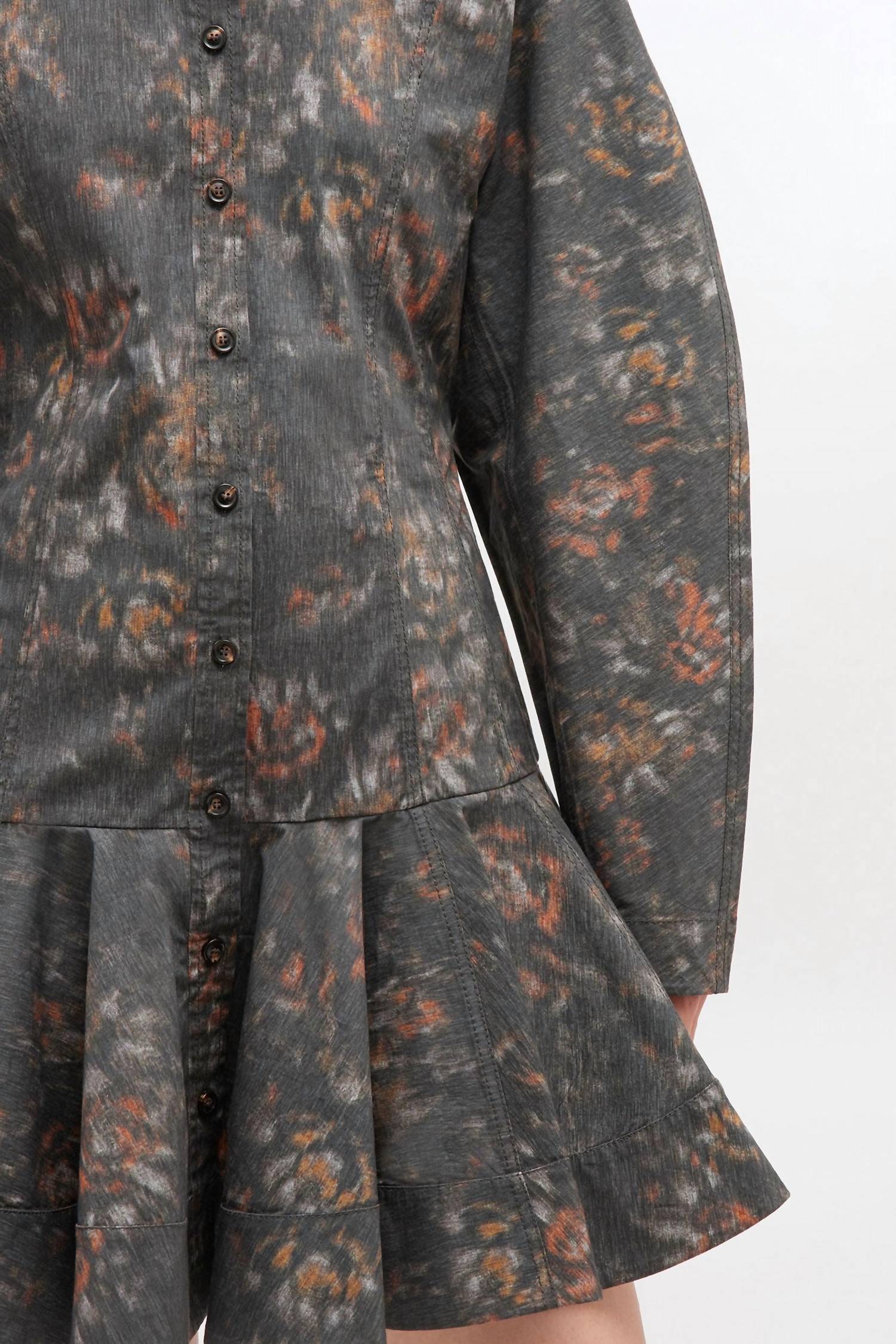Ganni - Floral Shirt Dress