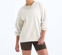 THE NORTH FACE Evolution Simple Dome Oversized Crewneck Sweatshirt in white dune - women's top