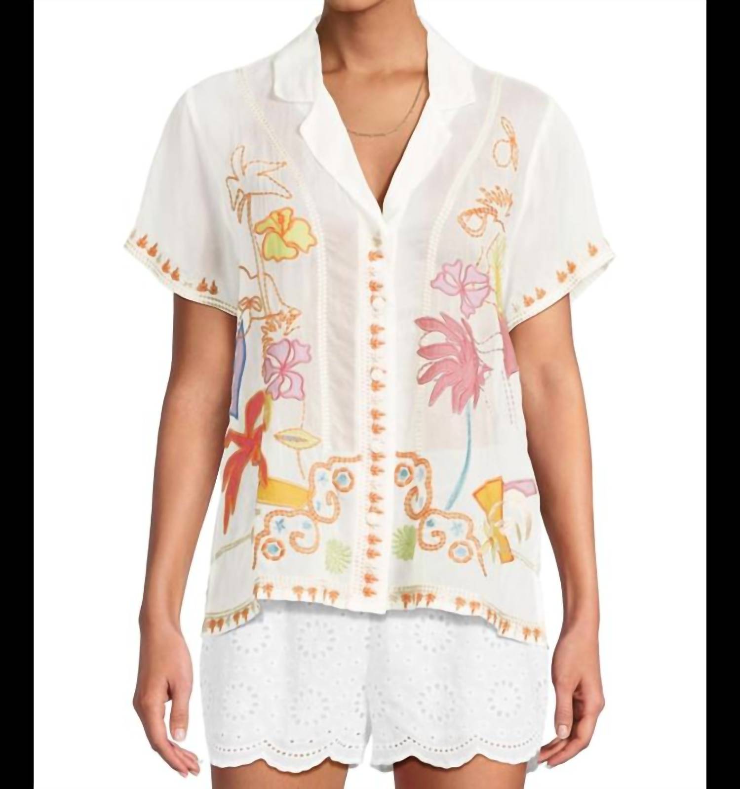 Johnny Was - Piper Applique Shirt