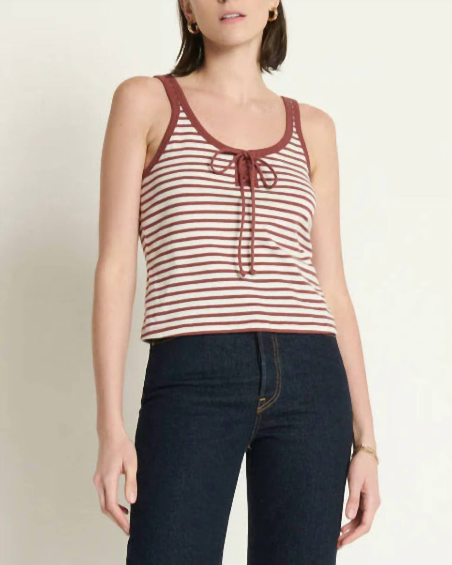 Nation Ltd - Jil Lace Up Tank Top