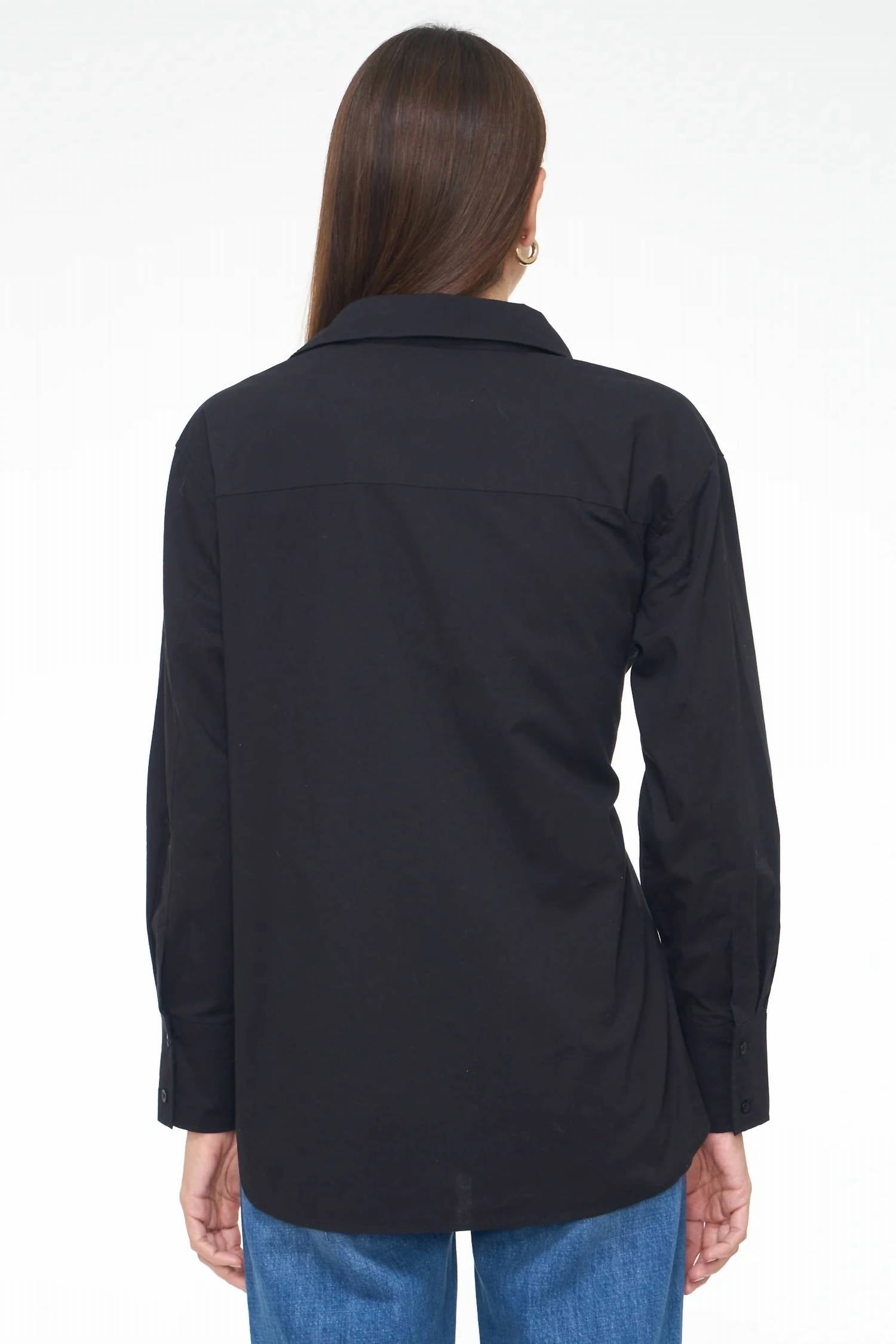Pistola - Kaci Long Sleeve Crossover Button Down Shirt