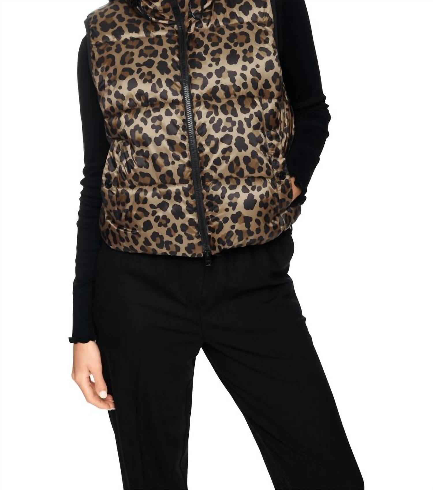 Marc Cain - Print Waistcoat With Hood