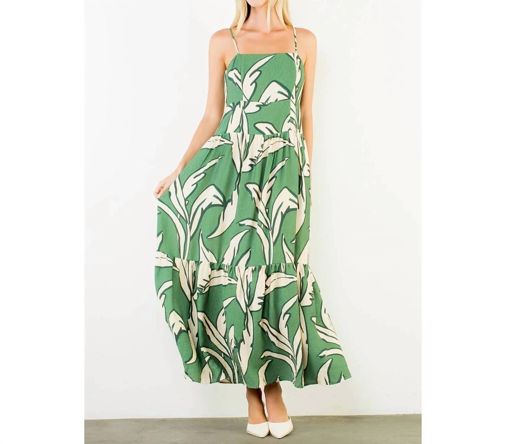 Thml - Strap Leaf Maxi Dress