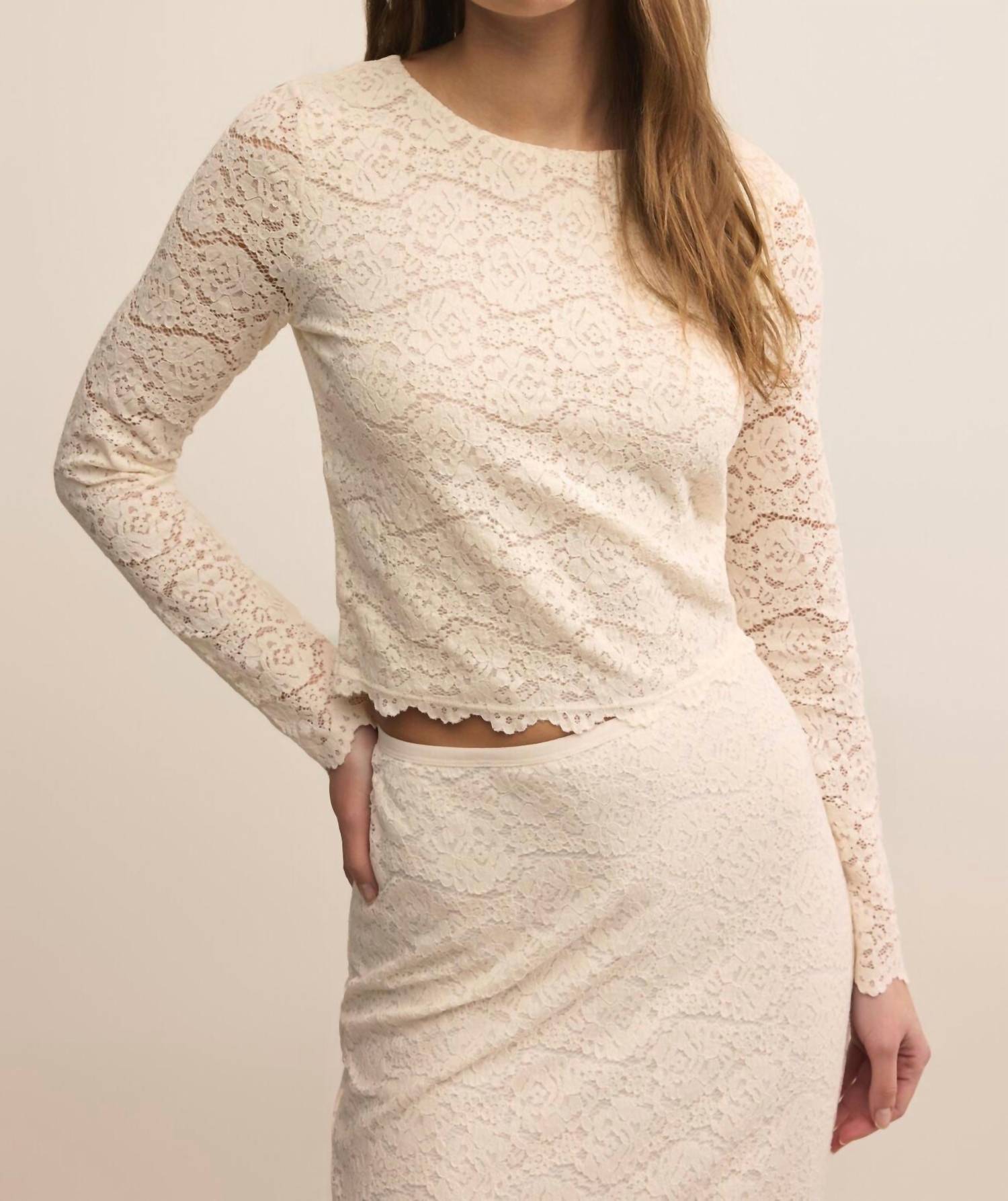 Z Supply - Aurora Lace Long Sleeve Top