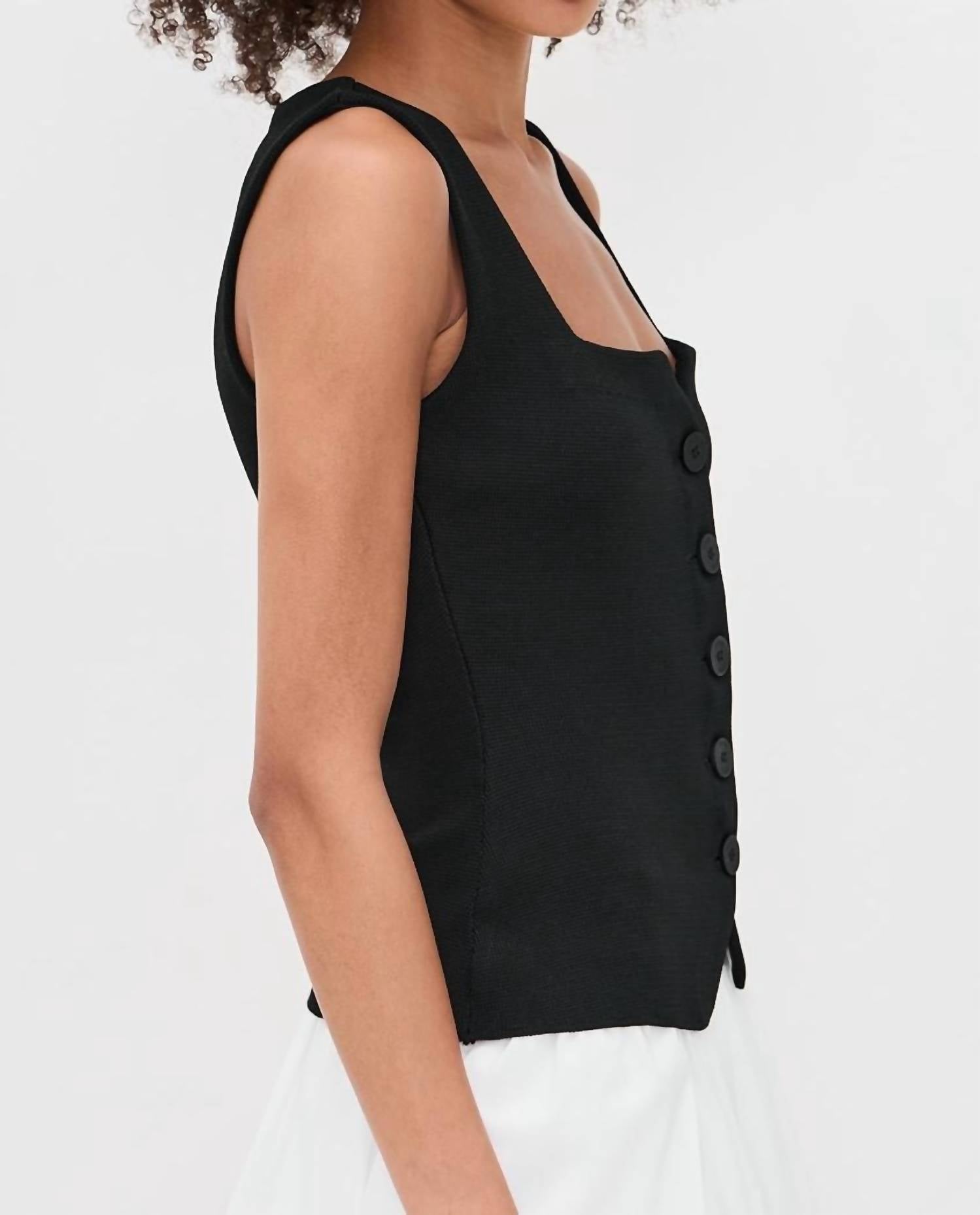 Staud - Marisa Button Front Vest