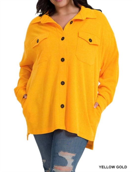 Zenana - Lightweight Waffle Shacket