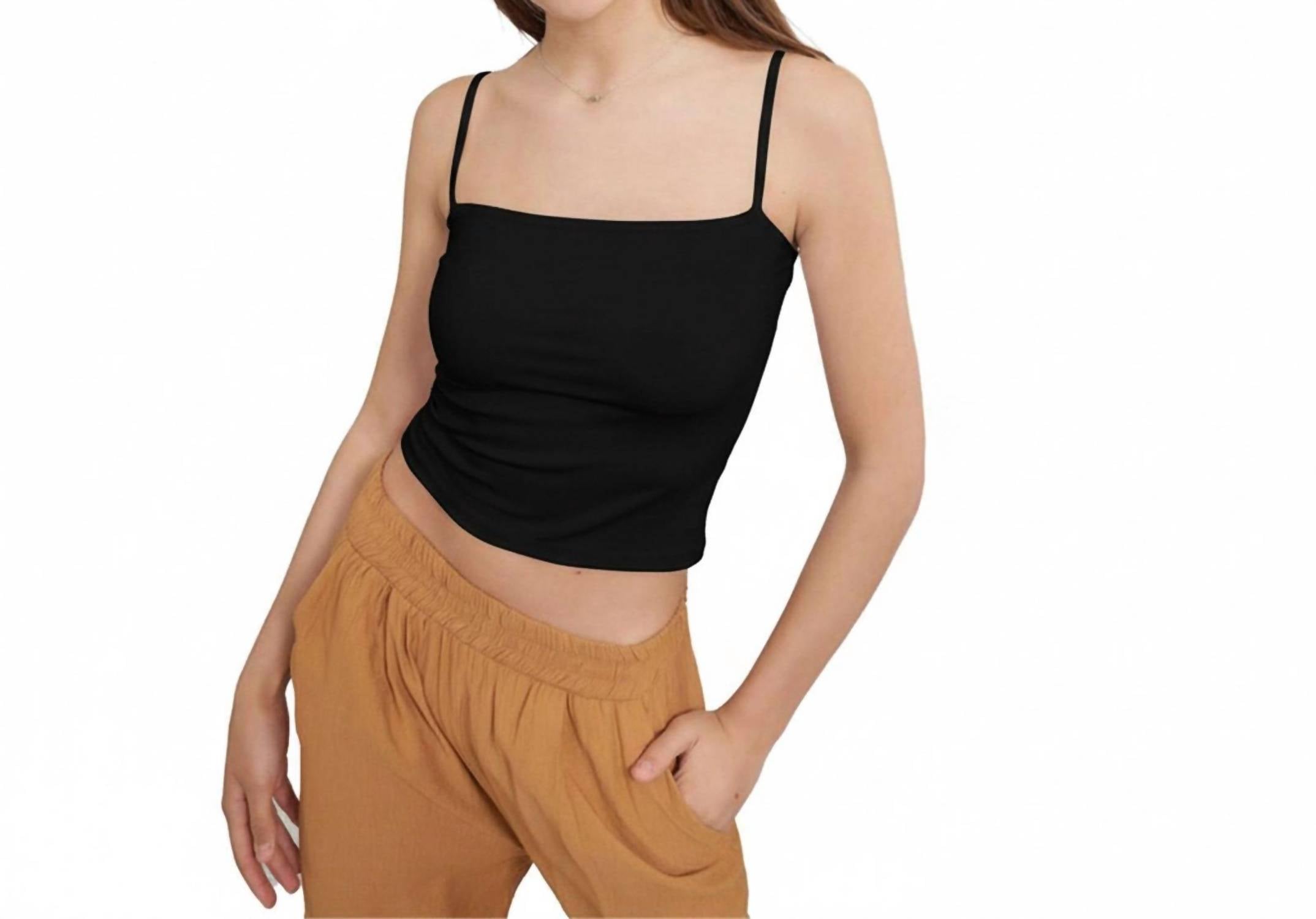 Ambar - Square Neck Slim Fit Cami Top
